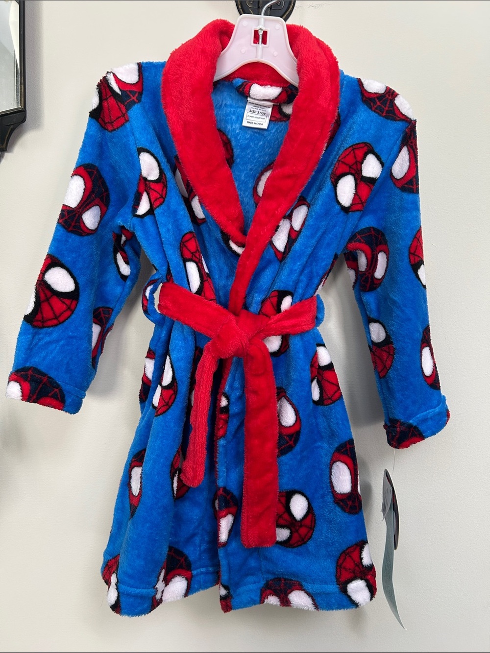 NWT Spider-Man Bathrobe 2T/3T